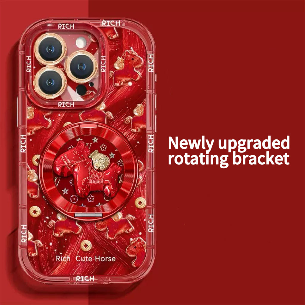 Gold Coin Pony 360 Rotating Stand Phone Case