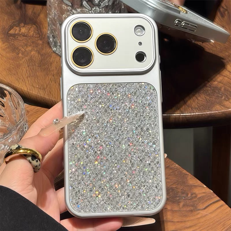 Rhinestone Glitter Back Cover iPhone Case