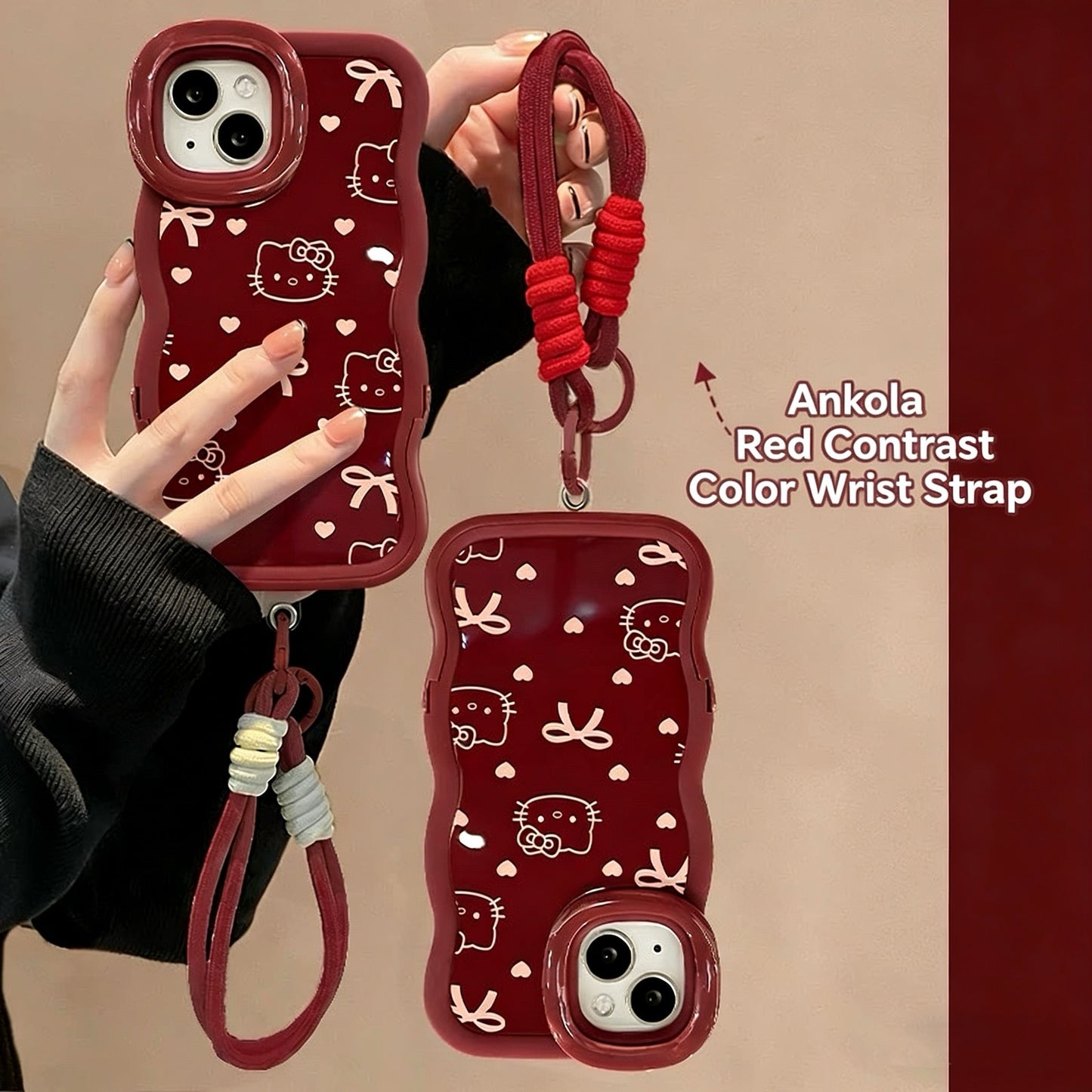 Cute Kitty Cat Invisible Dual Stand Phone Case