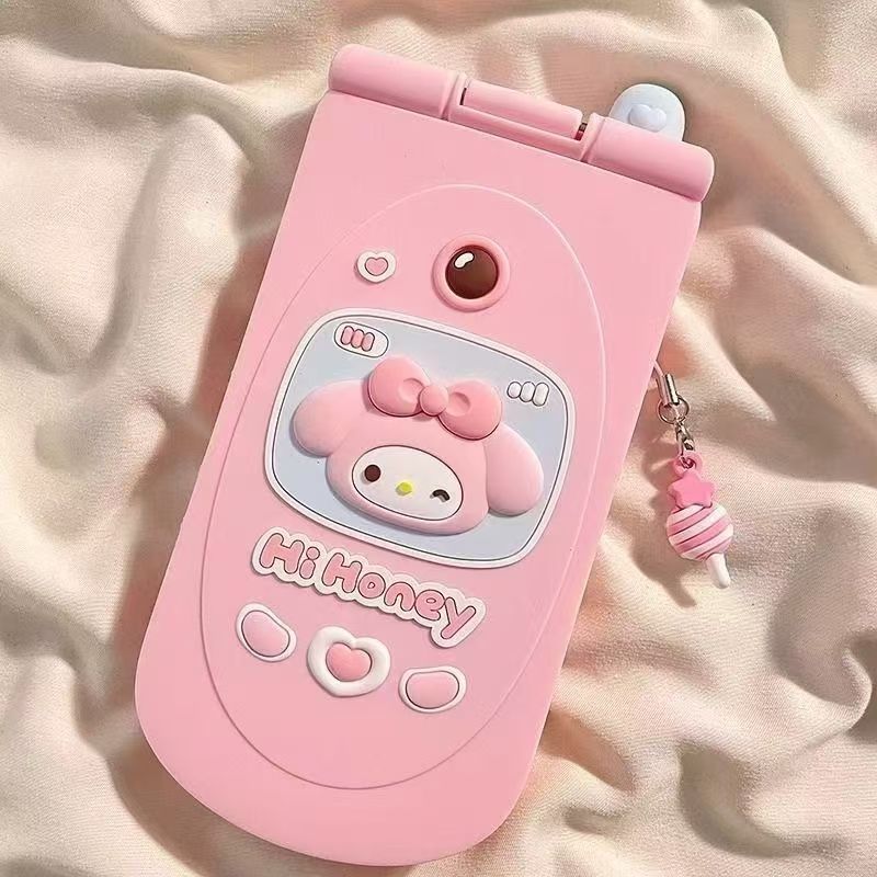 Hello Kitty Flip Mirror Pendant Phone Case