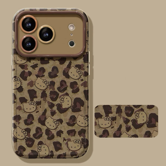 Full-screen Hello Kitty flip phone case (with mirror and stand)