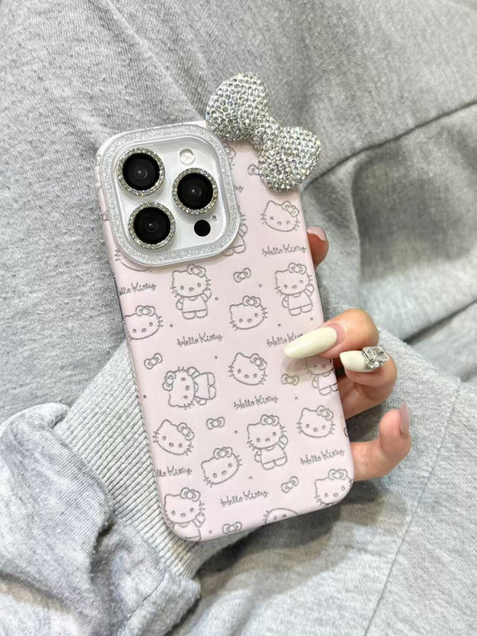 Kitty Pink Glitter Cute Kawaii Phone Case