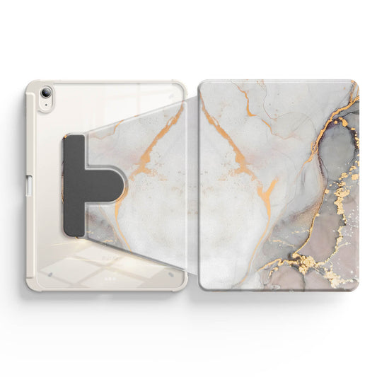 Gray Gold Sand - iPad Snap 360° Stand Impact Resistant Case
