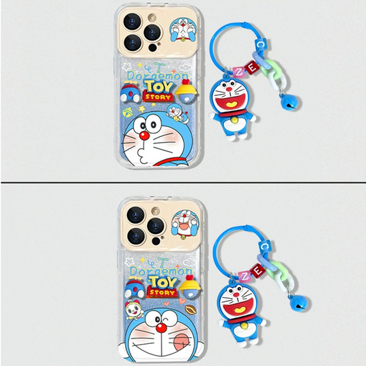 Doraemon flip mirror phone case