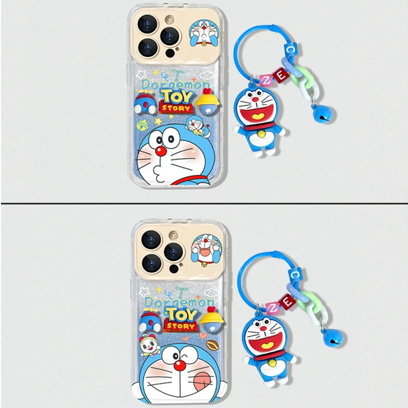 Doraemon flip mirror phone case