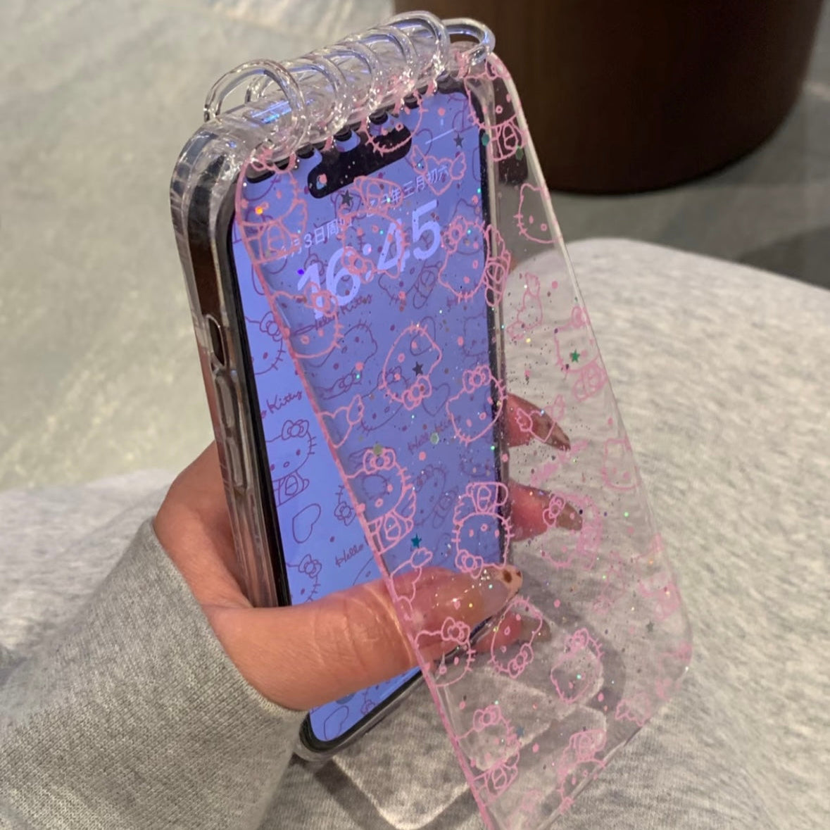 Hello Kitty flip cover laptop phone case