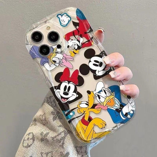 Cartoon Mick Mouse Duck Party Phone Case for iPhone 17 Air 16 15 14 13 12 11 Pro Max X XR XS Max 7 8 Plus