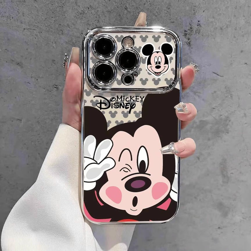 Cute Mick Cartoon Mouse TPU Protective Case for iPhone 17 Air 16 15 14 13 12 11 Pro Max Plus X Xr 7 8