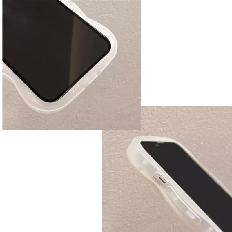 折りたたみ式ブレスレット付き、キュートな3D猫柄iPhoneケース