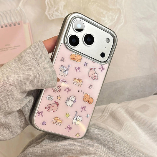 Cute Pink Cat Kitty Case For iPhone 17 16 15 14 13 12 Pro Max Plus 11 XR