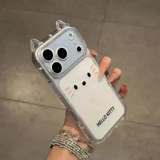 Cuteness Kitty Clear Phone Case for iPhone All 17 16 15 14 13 12 11 X Series