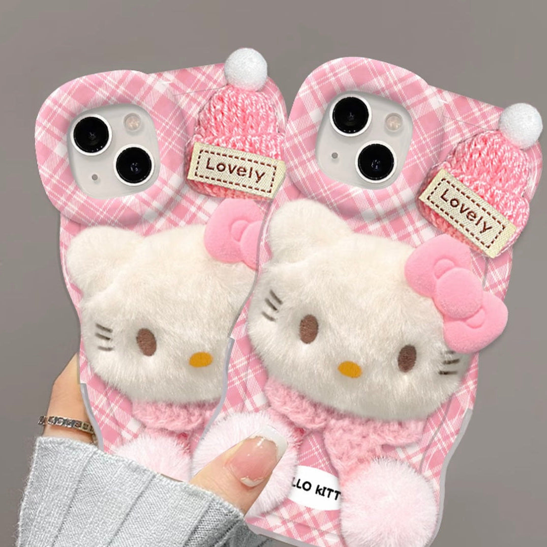 Hello Kitty Cat Double Stand Phone Case