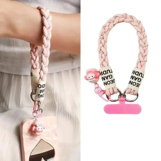 Decorative Woven Charm Handmade Keychain for Phone Case Pad Case Bumper