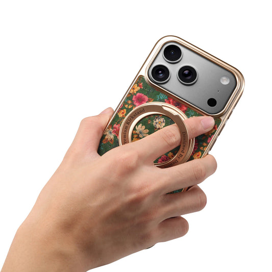 Handmade Eco-friendly Cork Leather MagSafe with Finger Loop Phone Case For iPhone All 17 16 15 14 13 Models