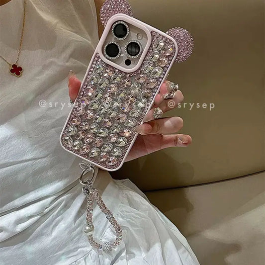 Handmade Glitter Rhinestones Phone Case for iPhone