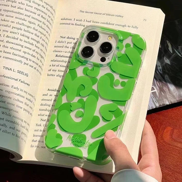 Graffiti Letters Art Poster Creative TPU Clear Phone Case for iPhone