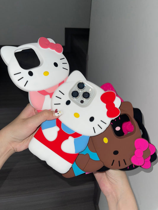 Kitty Shape Silicone Cute Kawaii Phone Case