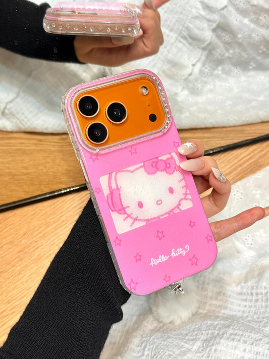 Kitty Pink Glitter Cute Kawaii Phone Case