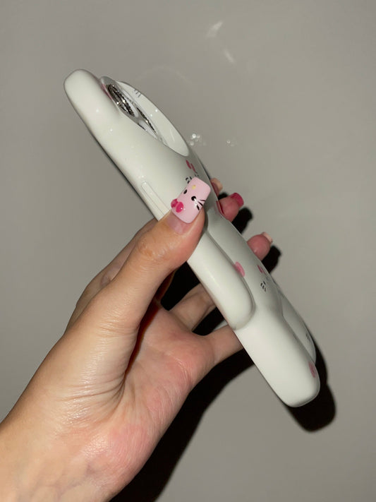 3D bear-shaped Kitty White Cute Kawaii Phone Case For iPhone 15 Pro Max 14 13 12 11 Pro XR XS Max