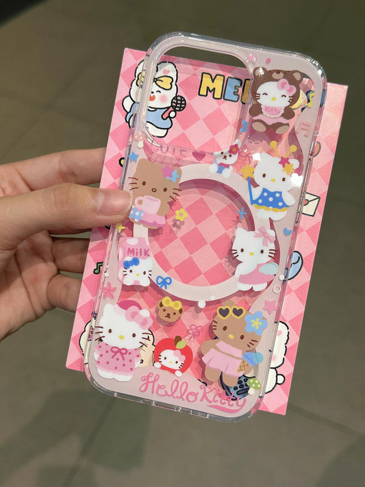 Kitty MagSafe Case + Kitty Shape MagSafe Stand Holder / Phone Grip