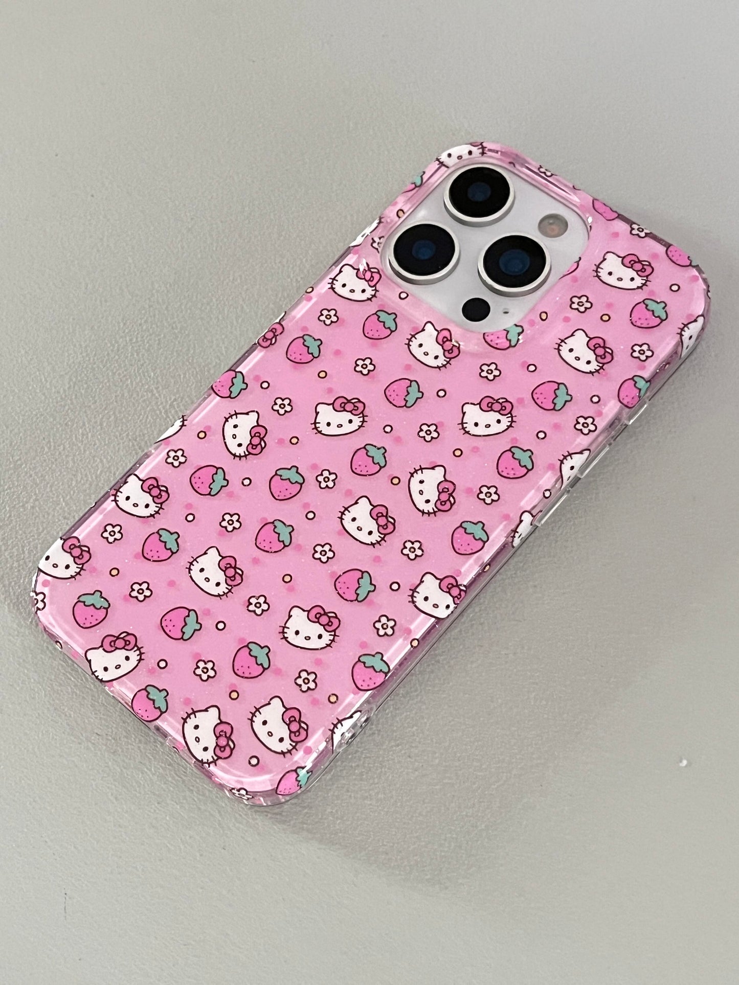 Kitty Pink Strawberry Cute Kawaii Phone Case