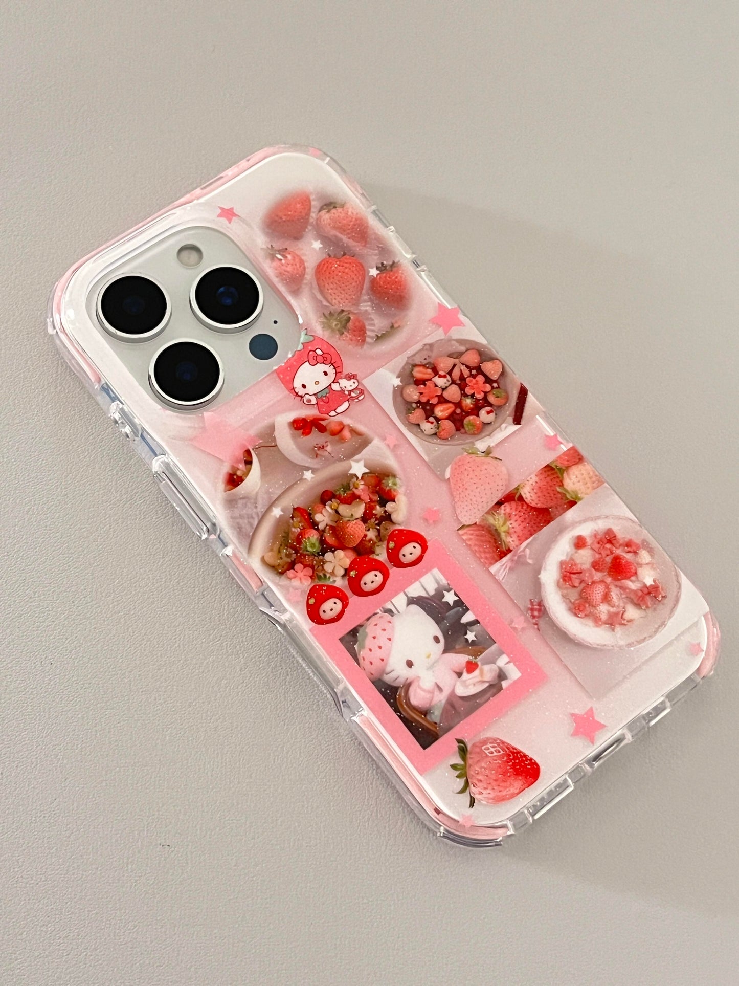 Kitty Pink Strawberry Cute Kawaii Phone Case
