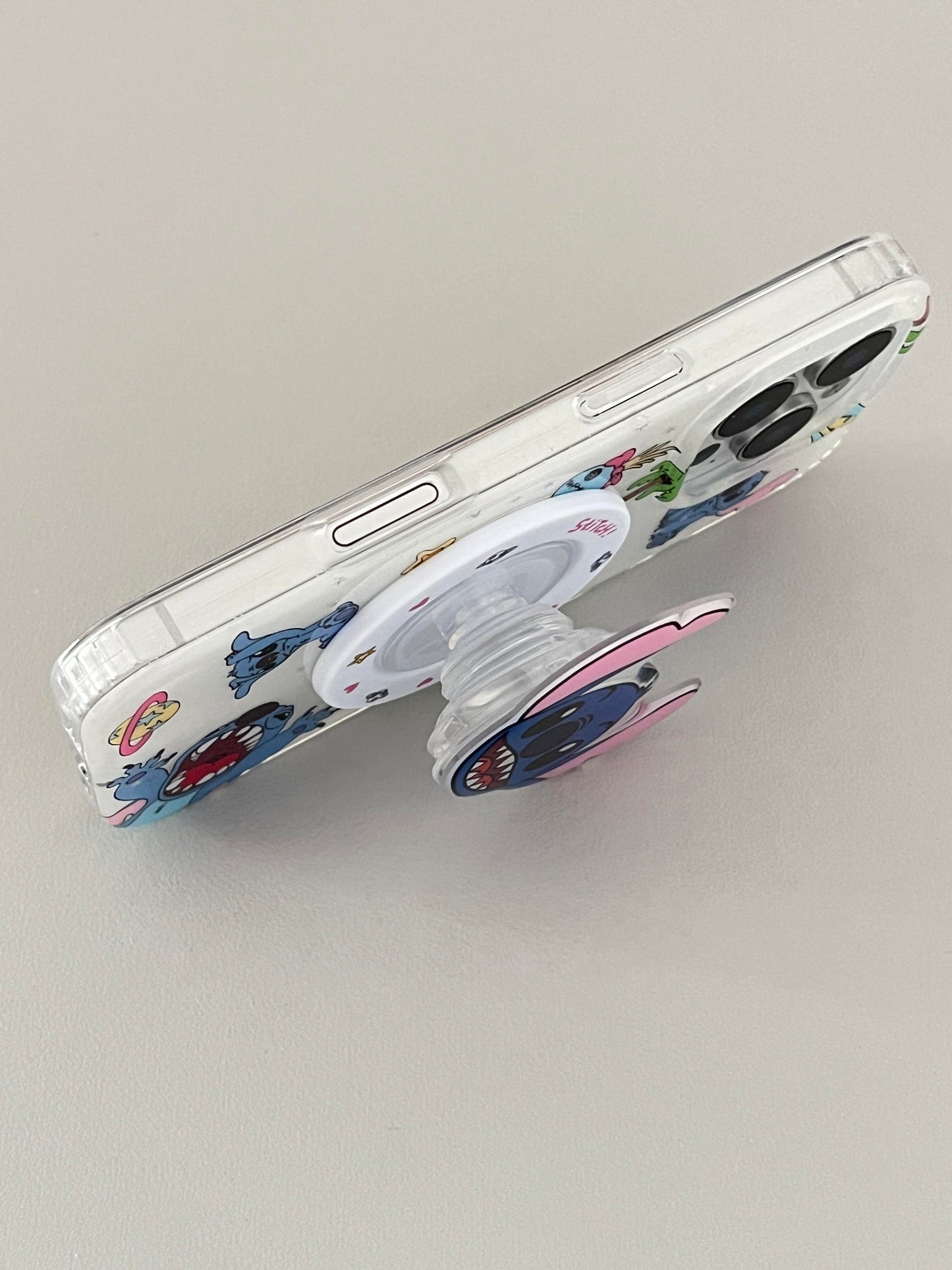 Stitch Cute Kawaii MagSafe Case + MagSafe Stand Holder / Phone Grip