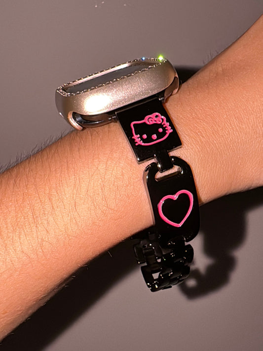 Kitty Apple Watch Band Jewelry Metal Strap Bands for iWatch Series wb