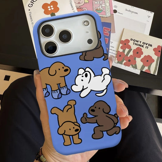 Matte Design Puppy iPhone Case Magnetic Phone Grip for MagSafe