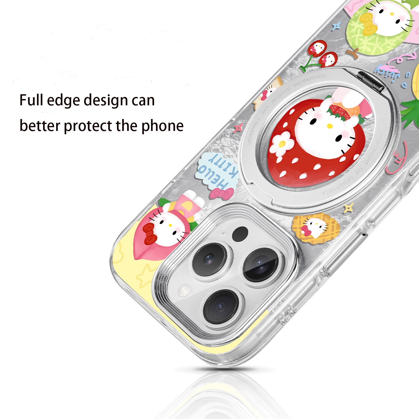 Kitty Magnetic Holder Phone Case with Wireless Charging