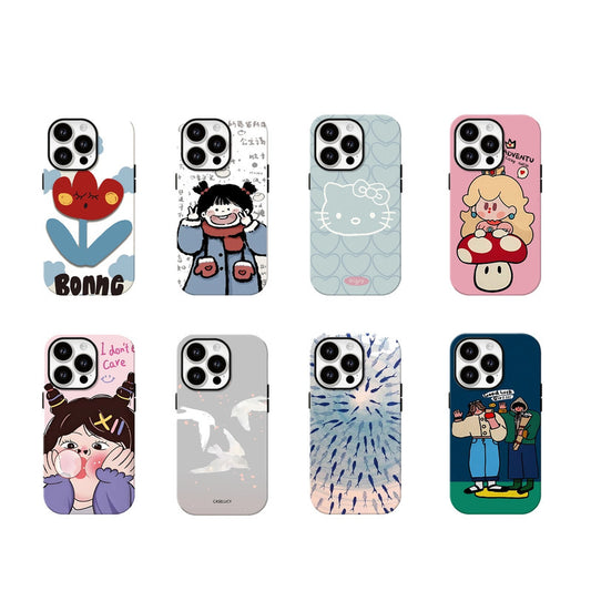 Cute Kitty Lovely Girls Cartoon MagSafe Phone Case For iPhone