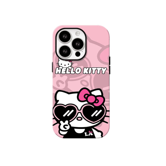 Cute Kitty Lovely Girls Cartoon MagSafe Phone Case For iPhone