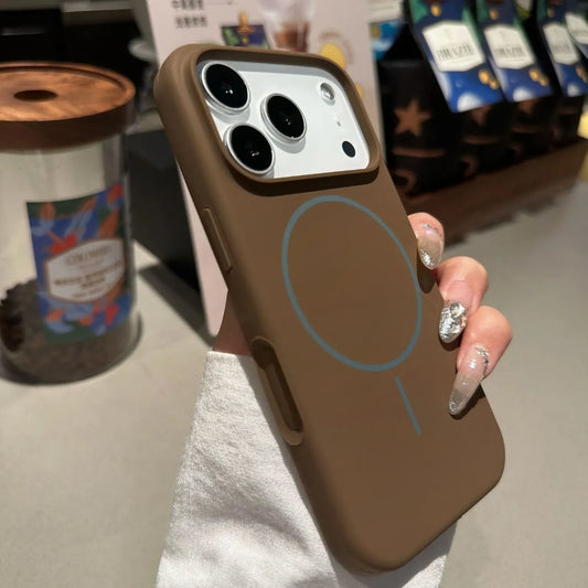 Simplicity Liquid Silicone Magsafe Phone Case For iPhone Series 17 16 15 14 13 12