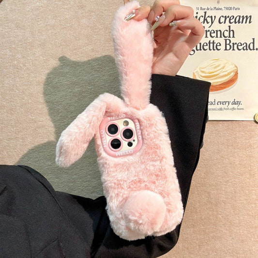 Rabbit Plush Phone Case for iPhone All 17 16 15 14 13 12 11 Series Models