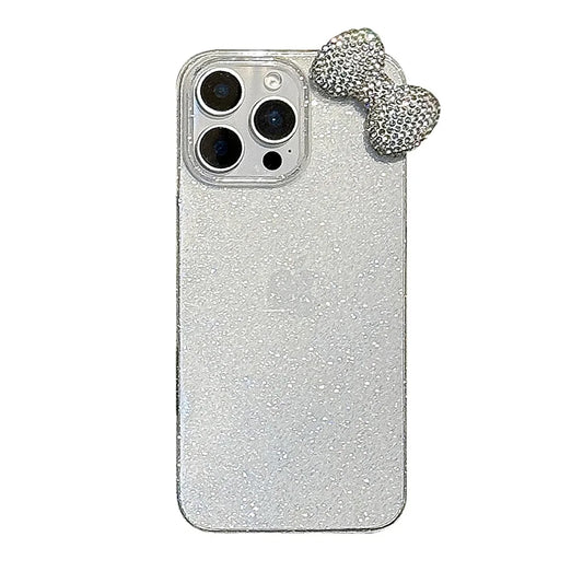 Luxury 3D Rhinestone Bow Bling Glitter Case For iPhone 17 16 15 14 13 12 11 Pro Max X XR Plus Cute Bowknot Shockproof Soft Cover
