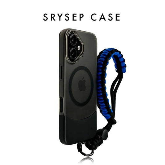 iPhone Lanyard Series | Contrast Color Matte MagSafe Magnetic Phone Case