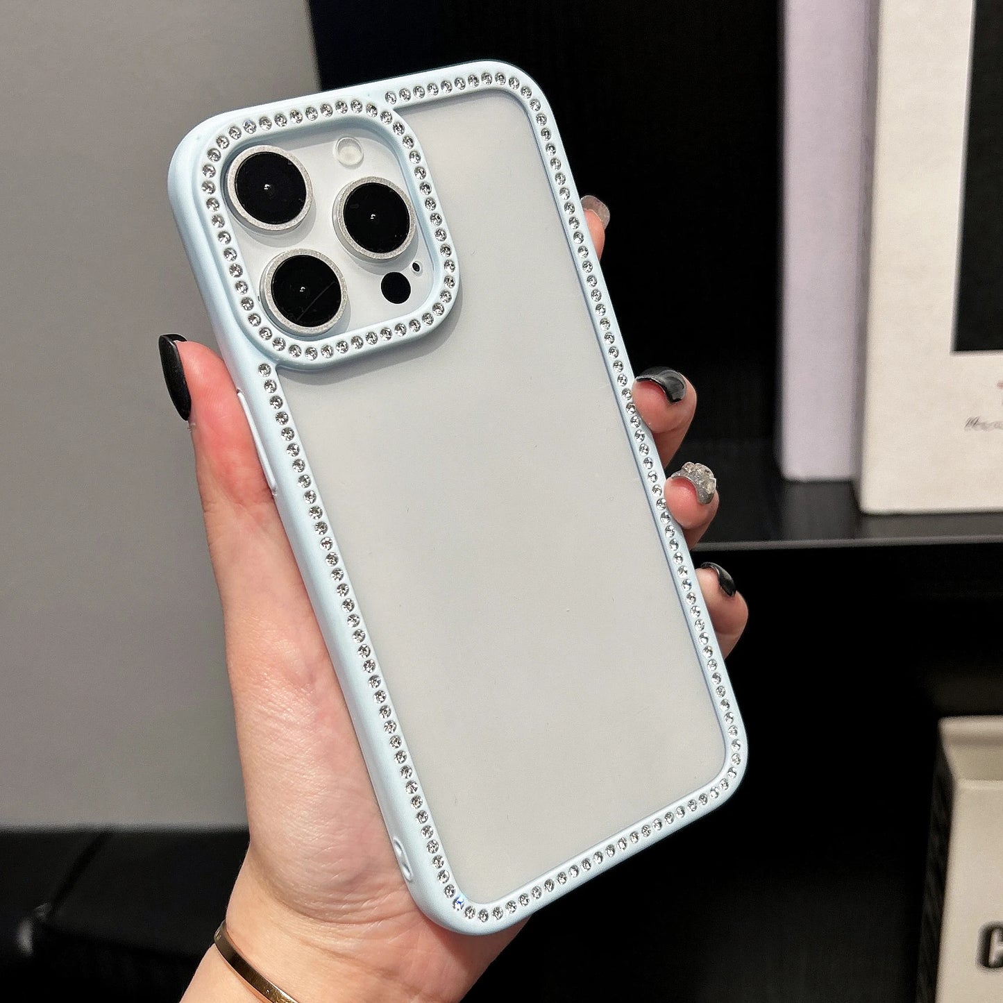 Diamond Glitter Transparent Phone Case For iPhone 17 Air 12 13 14 15 16 Pro Max Plus Shockproof Clear Soft Bumper Cover