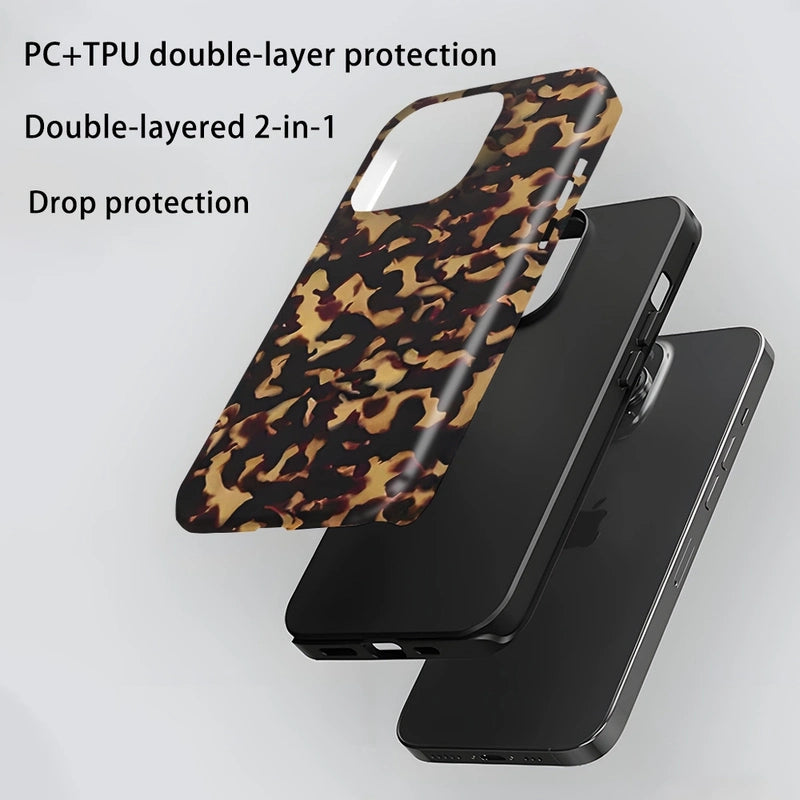 Tortoise Print Shell MagSafe Anti-Shock iPhone Case