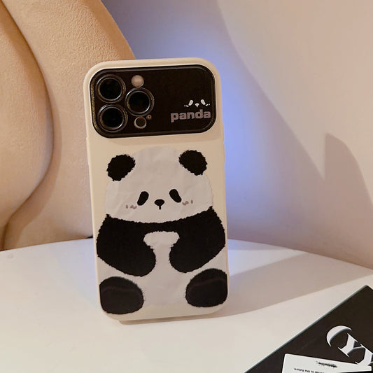 Sitting Panda Cute Phone Case for iPhone All 17 16 15 14 13 12 11 X 7 8 SE Series Models