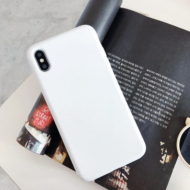 Candy Color Macaron Monochrome Silicone Soft Case For iPhone 17 Air 16 15 14 13 12 11 Pro Max X XR XS Max 7 8 Plus