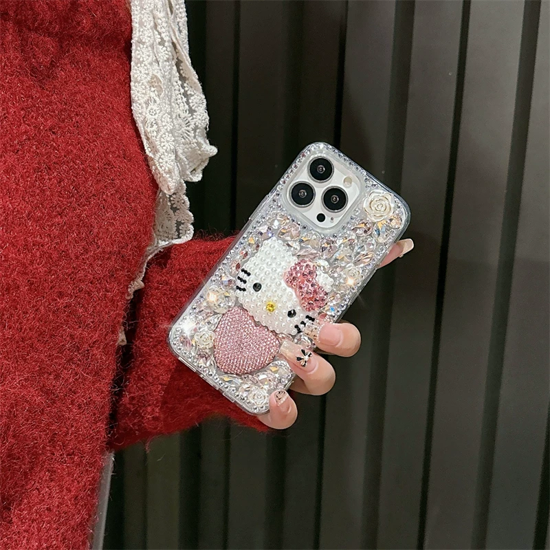 Heart-shaped diamond Kitty bag