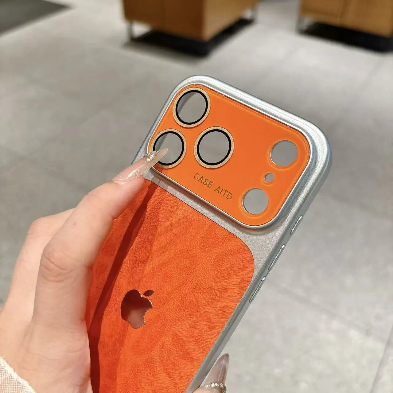 High-value retro multi-color minimalist leapord phone case