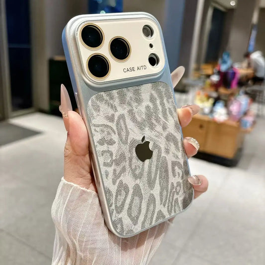 High-value retro multi-color minimalist leapord phone case