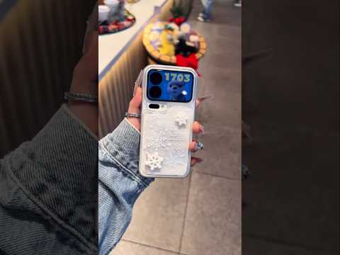 Liquid-sand Snowflake Phone Case For iPhone All 17 16 15 14 13 12 11 X 7 8 Series Models with Crystal Beads Charm