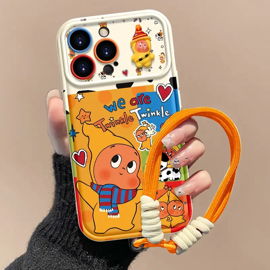 Cute star-shaped flip-cover phone case