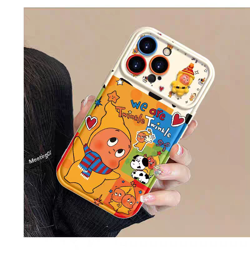 Cute star-shaped flip-cover phone case