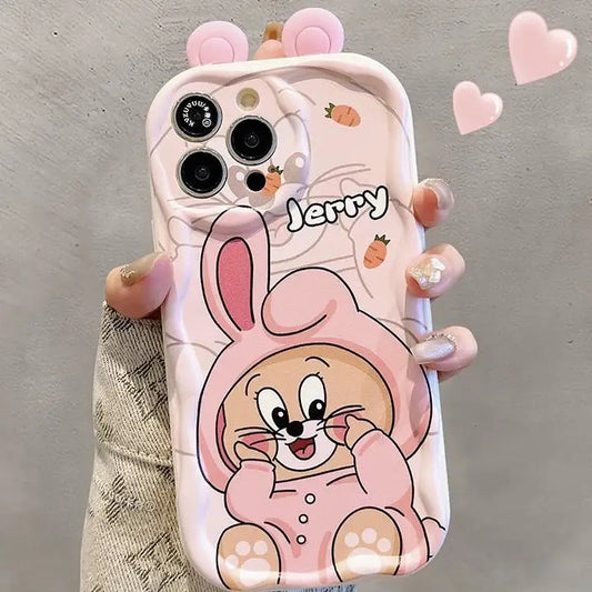 Cute Cat Mouse Phone Case For iPhone Back Cover