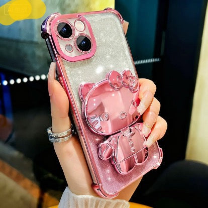 Kitty  mirror stand phone case