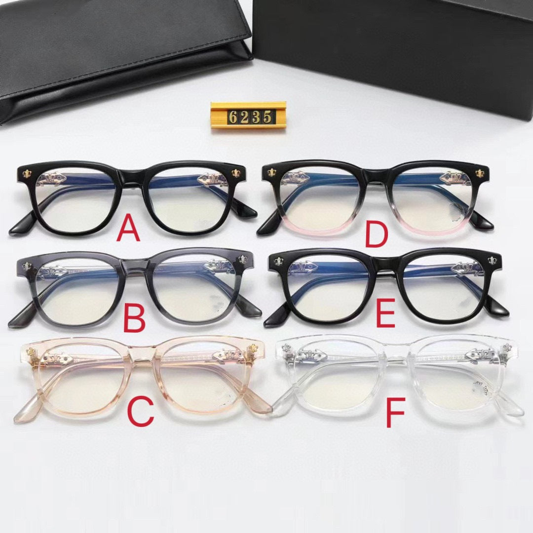 Fashion Square Frame Plain Glasses Sunglasses for men and women Classic Travel Optical Glasses