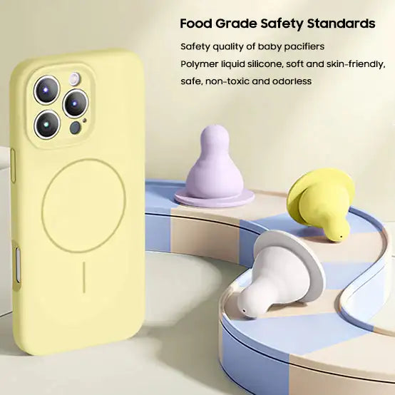 Lanières pour iPhone | Coque en silicone liquide compatible MagSafe